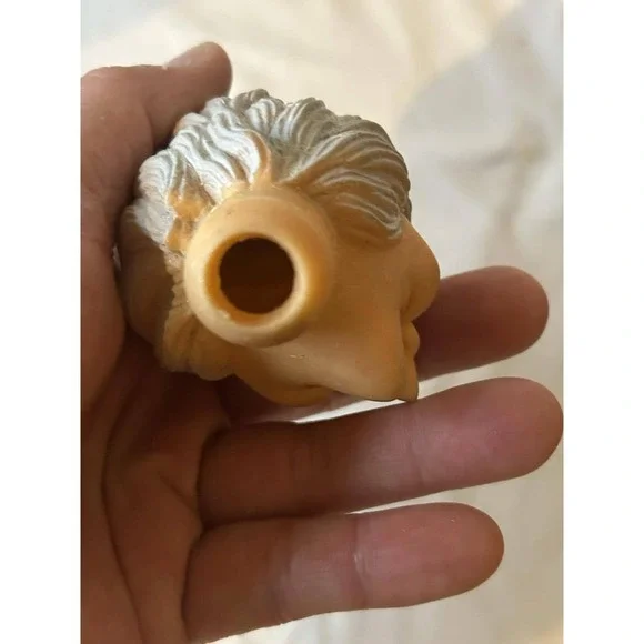 Vintage Halloween Witch Doll Head For Crafts Decor - Picture 3 of 3